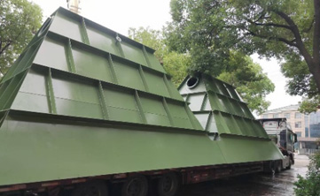 Slant plate sedimentation tank